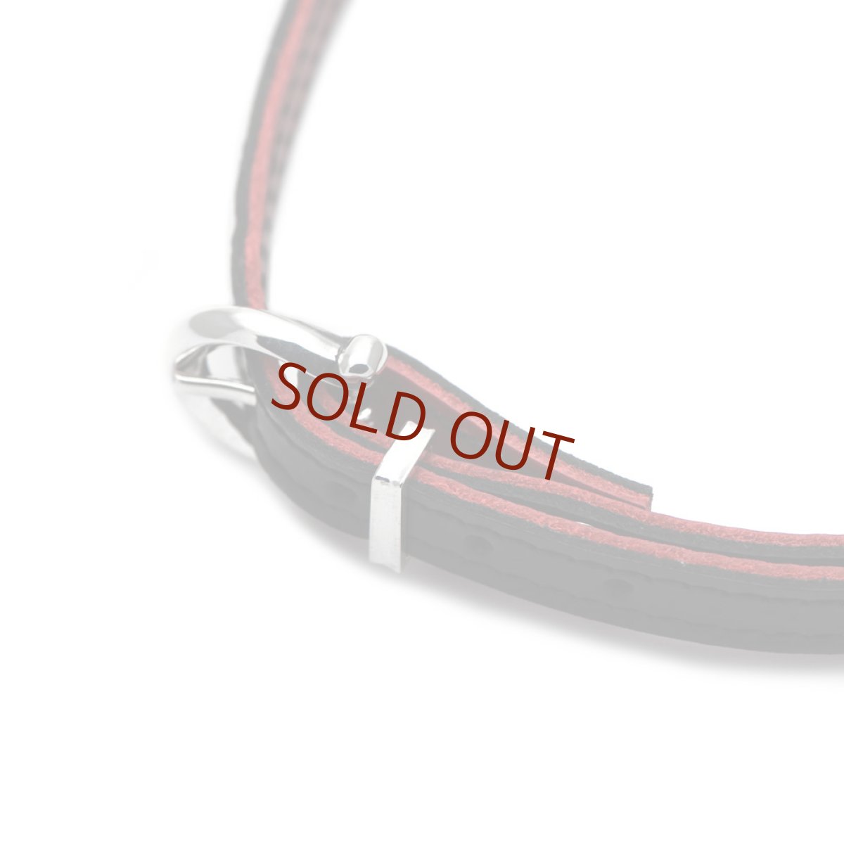 アゲハ蝶のレザーチョーカー(ブラック/レッド)