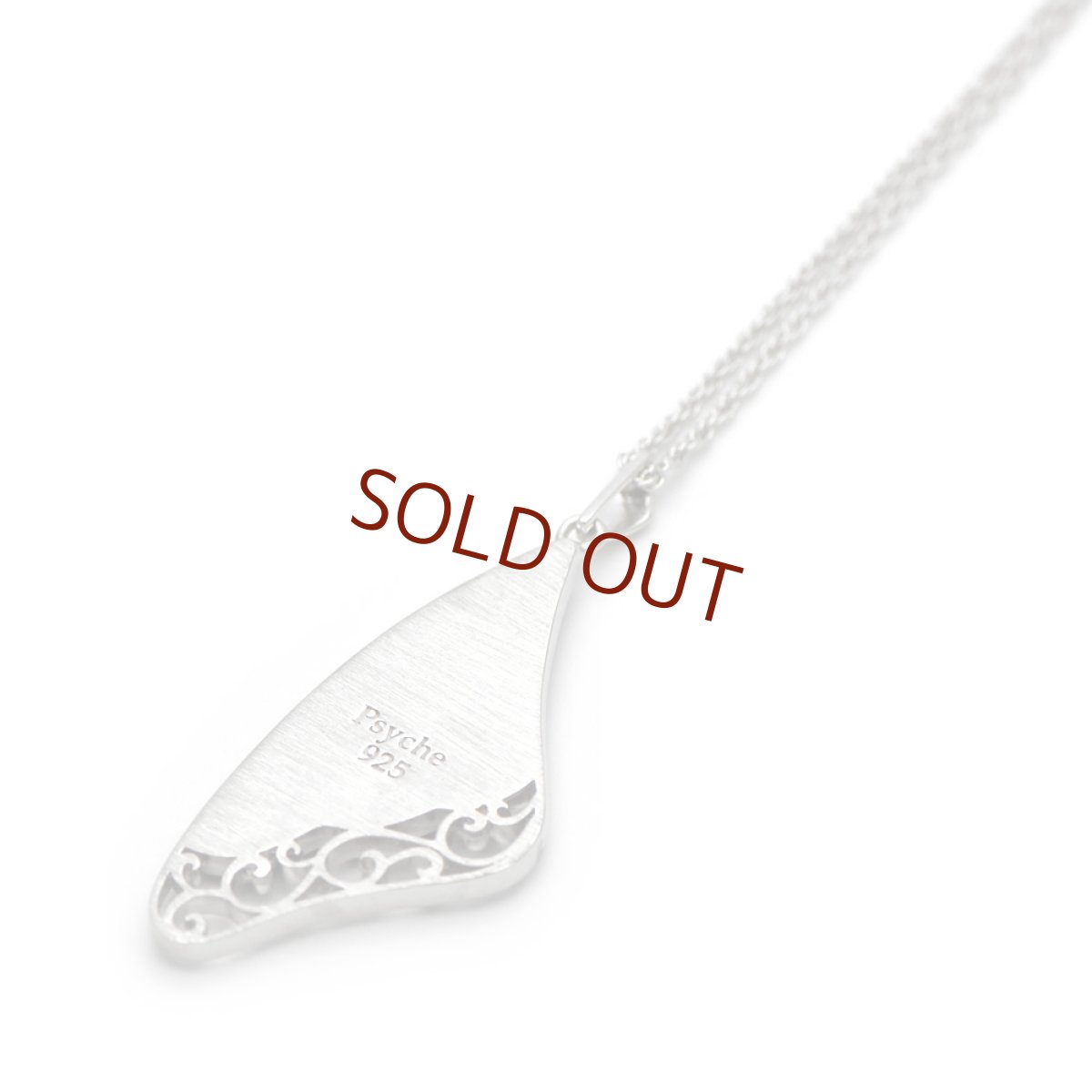 本物の蝶の羽、ブルーグラデーションペンダント039(シルバー)