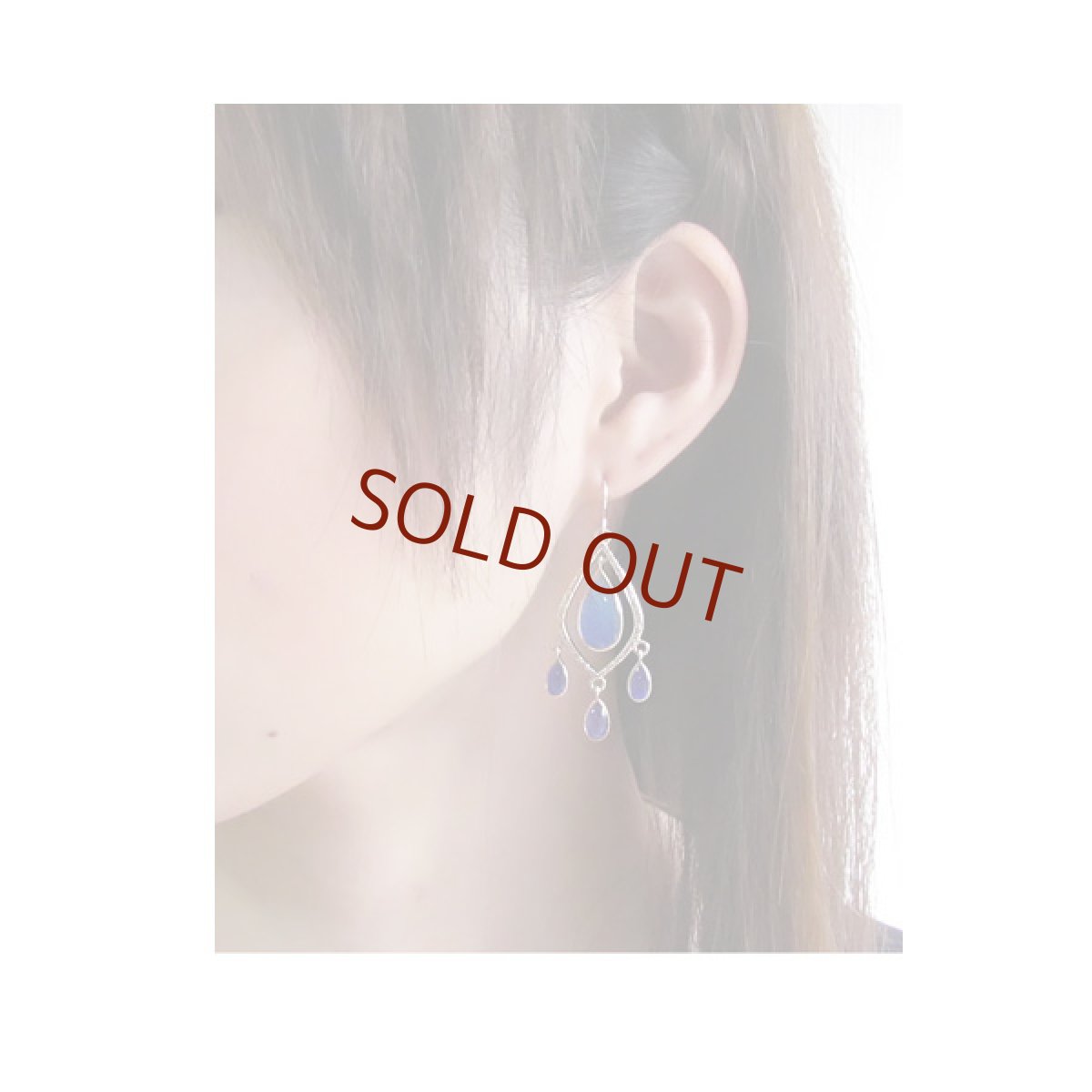 タミラスムラサキシジミ/ケンタウルスムラサキツバメ 蝶の翅 シルバー925 ピアス【Psyche|プシュケ】