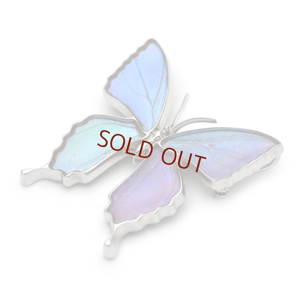 多彩なグラデーションが美しいブローチ兼ペンダント(シルバー)