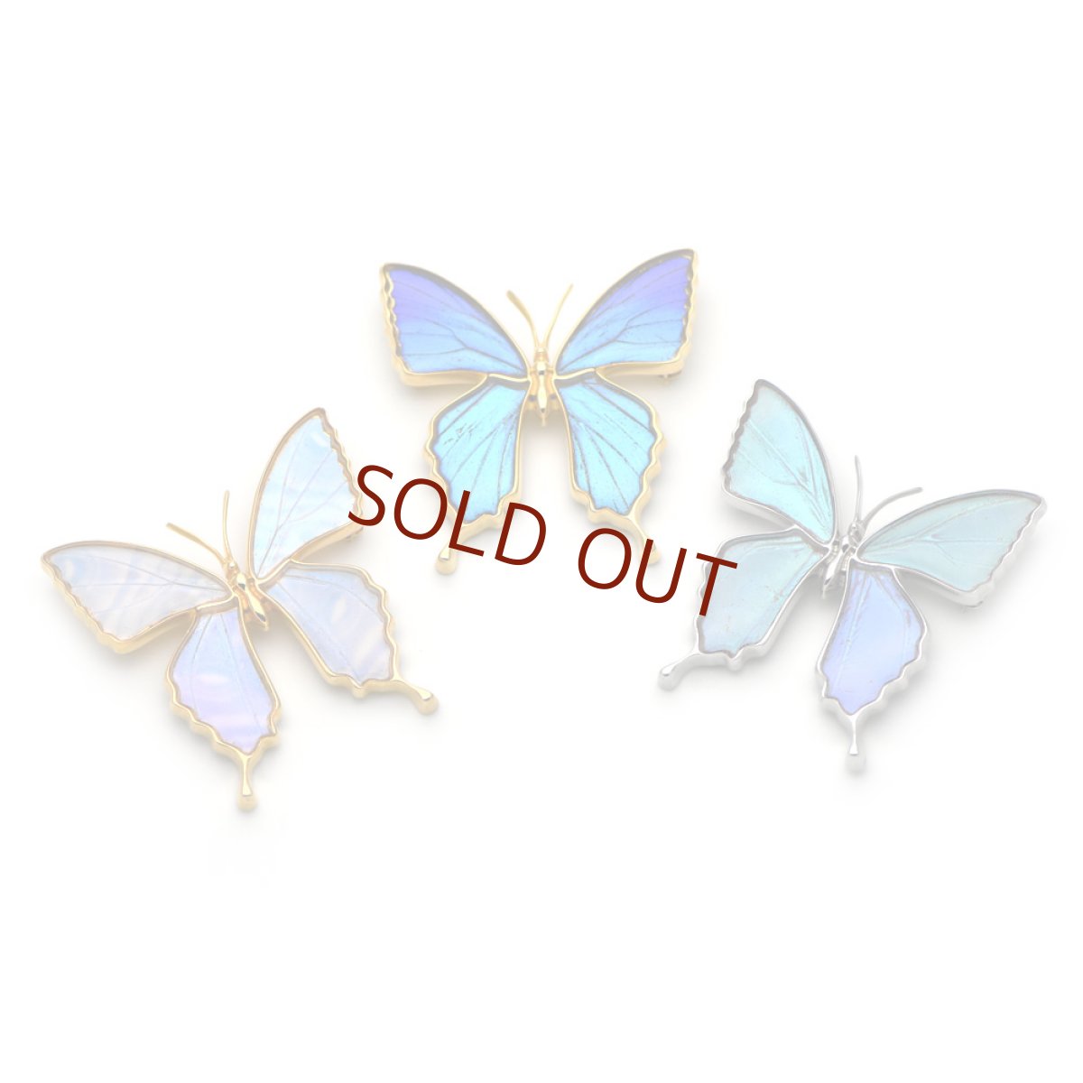 多彩なグラデーションが美しいブローチ兼ペンダント(シルバー)