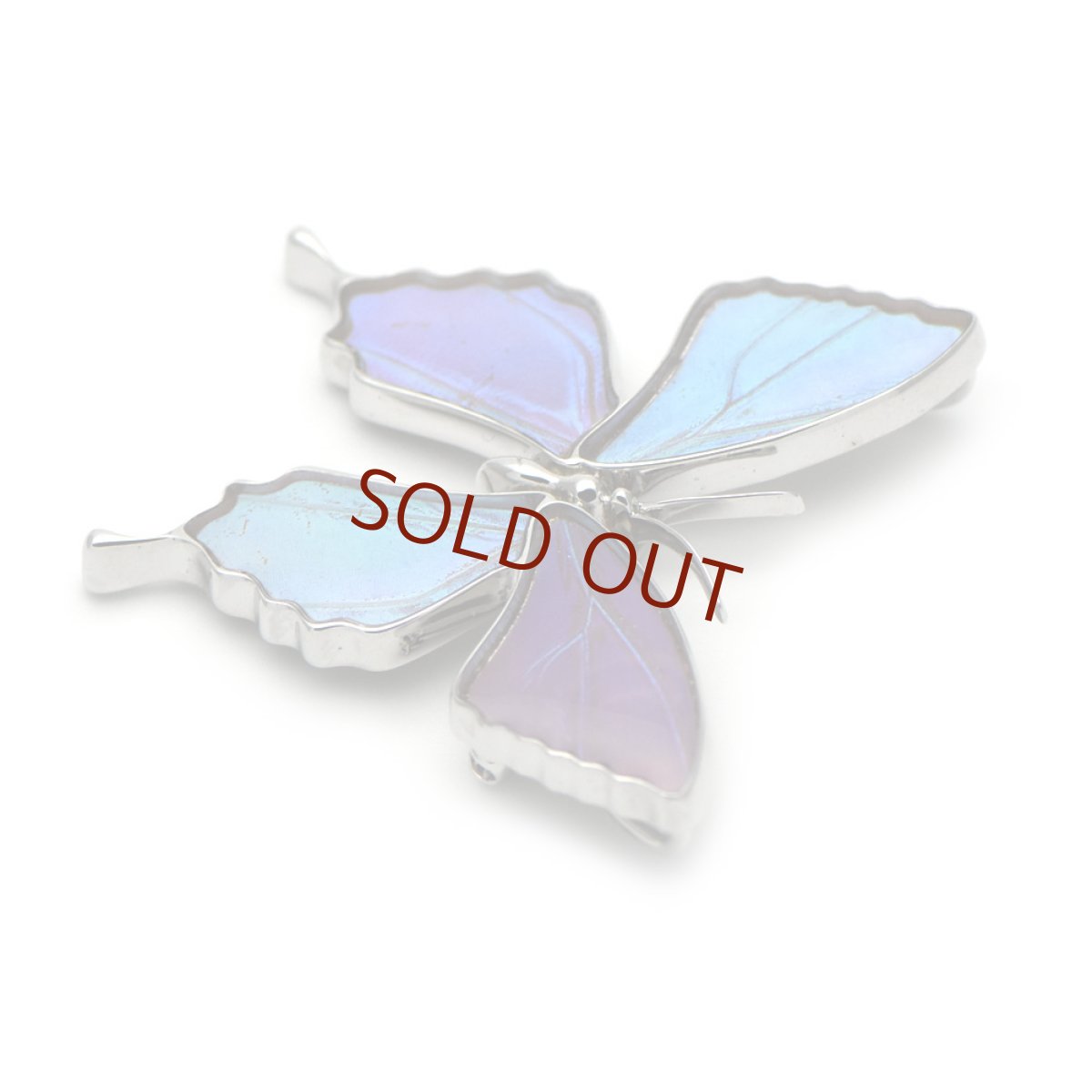 多彩なグラデーションが美しいブローチ兼ペンダント(シルバー)