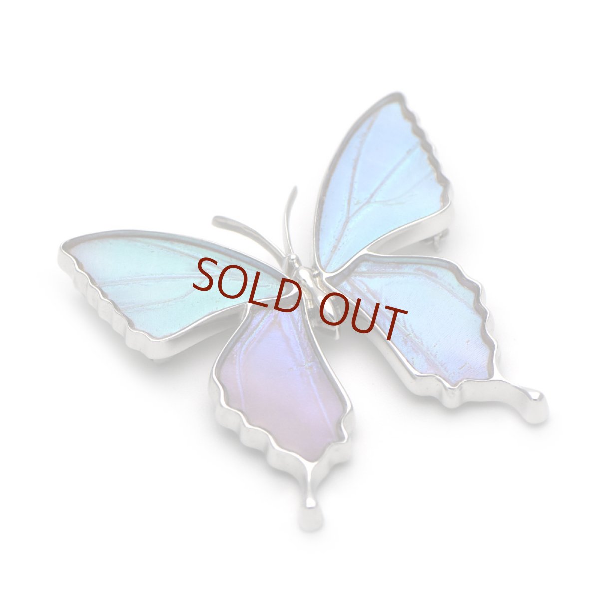 多彩なグラデーションが美しいブローチ兼ペンダント(シルバー)