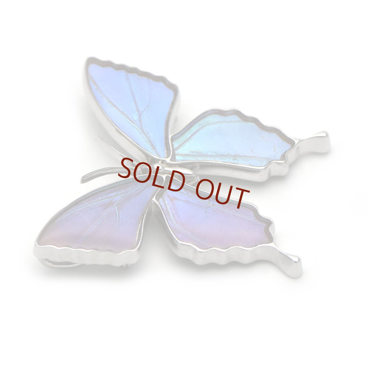 多彩なグラデーションが美しいブローチ兼ペンダント(シルバー)