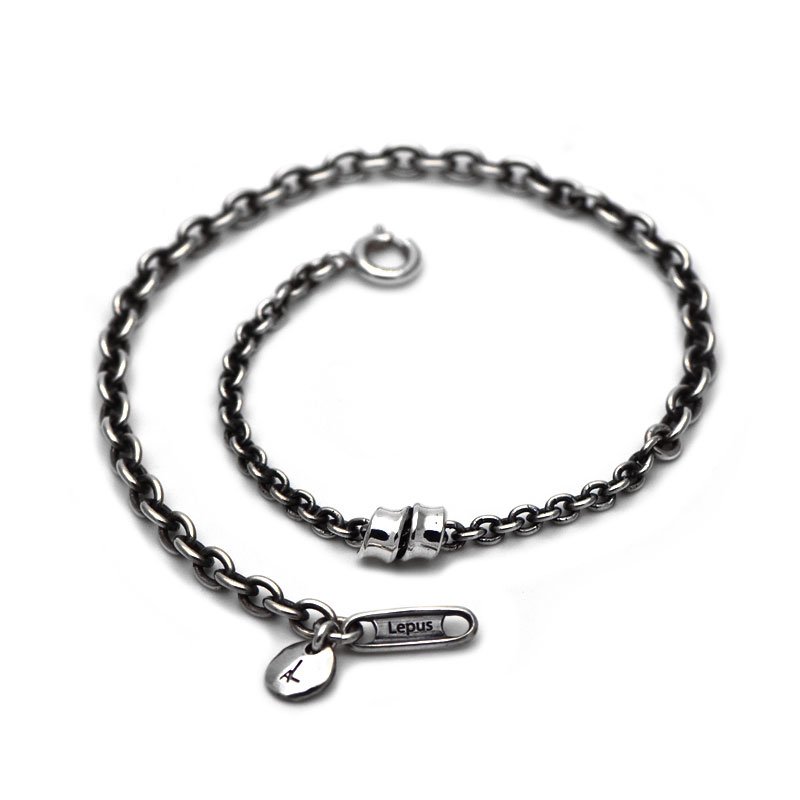 アンクレット un シルバー カーブチェーン ダブルアンクレット（アンクレット