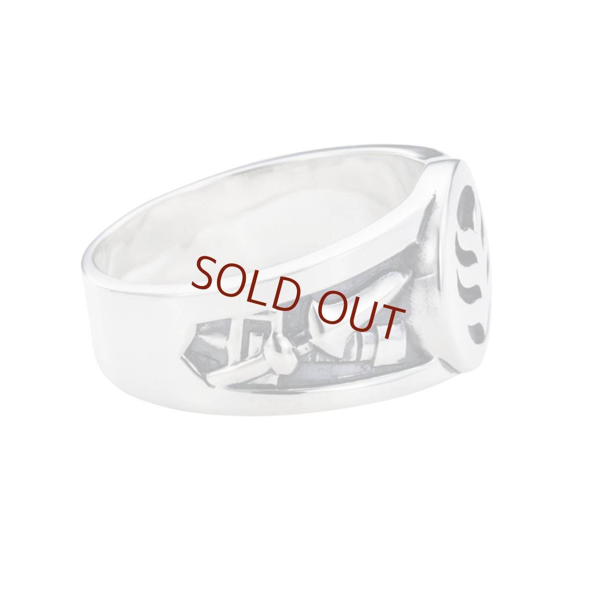 [キングダム 公式コラボアクセサリー]王賁(おうほん)モデルシルバーリング 【White clover】