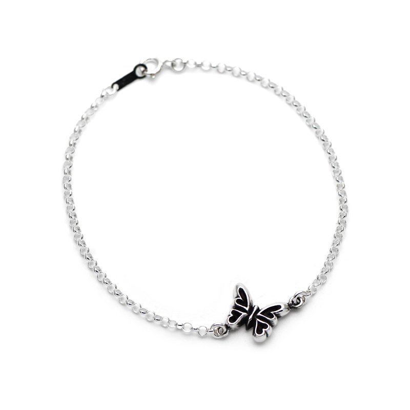 小さなアゲハ蝶 デザイン シルバー925 ブレスレット【Ageha|アゲハ