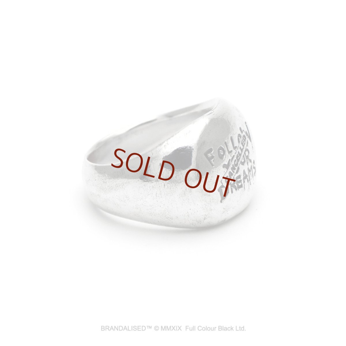 [ブランダライズド 公式コラボアクセサリー] バンクシー フォローユアドリームズ シルバーリング 【cooldust×BRANDALISED™ 】