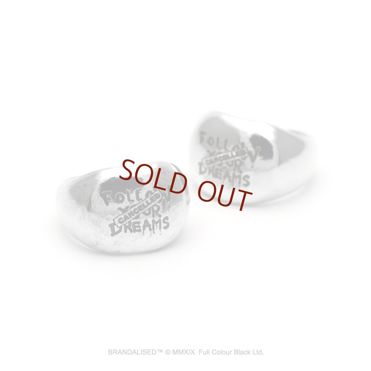 [ブランダライズド 公式コラボアクセサリー] バンクシー フォローユアドリームズ シルバーリング 【cooldust×BRANDALISED™ 】