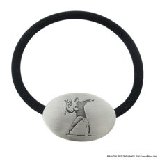 [ブランダライズド 公式コラボアクセサリー] Banksy ”Flower Bomber” Hair tie/バンクシー フラワーボンバーヘアゴム【Fatima Design×BRANDALISED™】 