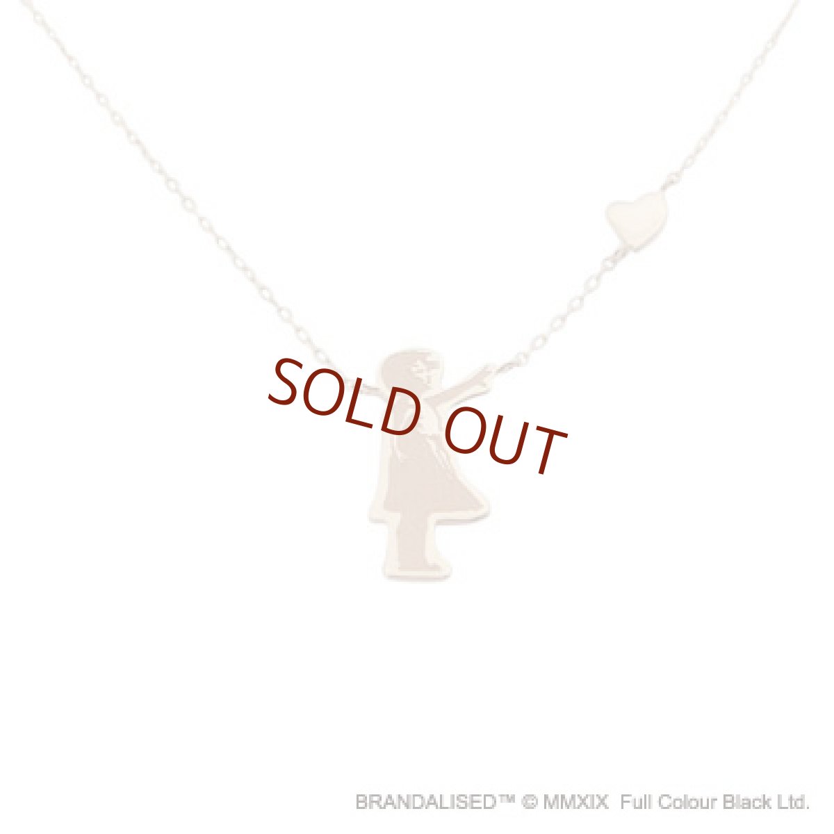 [ブランダライズド 公式コラボアクセサリー] Banksy "Balloon Girl" Necklace/バンクシー バルーンガールネックレス 【SERASTINY×BRANDALISED™】 