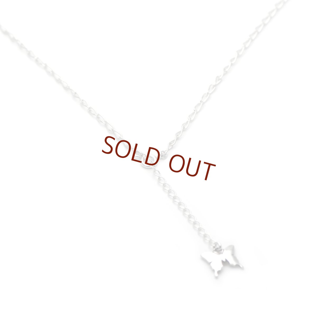 アゲハ蝶のエンドパーツ付きシルバーチェーン【Ageha|アゲハ】