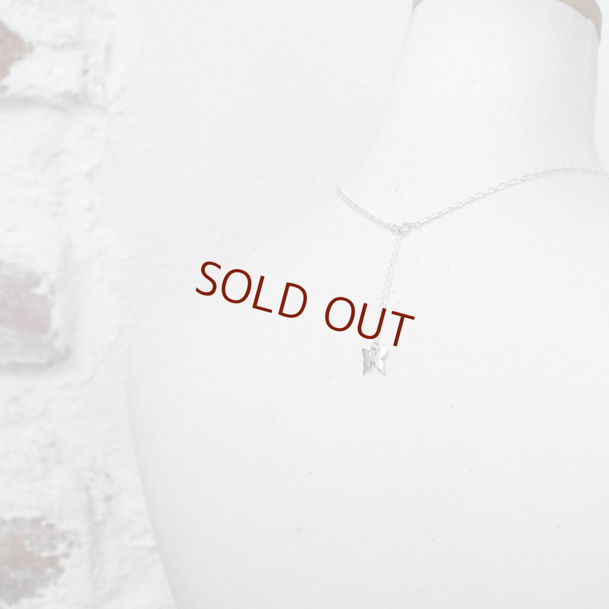 アゲハ蝶のエンドパーツ付きシルバーチェーン【Ageha|アゲハ】