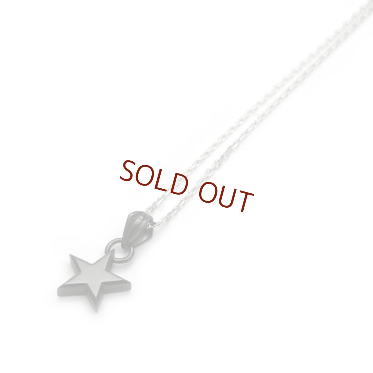 スター(星)モチーフのシルバーペンダント［ブラックコーティング］【cooldust | クールダスト】