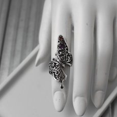 アラベスク模様のアゲハ蝶のシルバーリング
