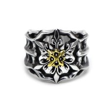 スノーフレーク(雪の結晶)モチーフのシルバーリング