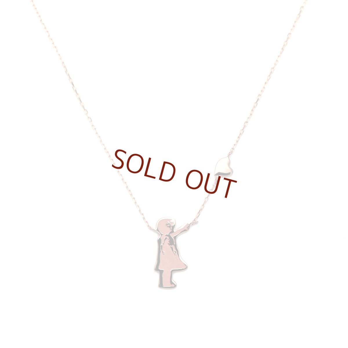 [ブランダライズド 公式コラボアクセサリー] Banksy "Balloon Girl" Necklace/バンクシー バルーンガールネックレス 【SERASTINY×BRANDALISED™】