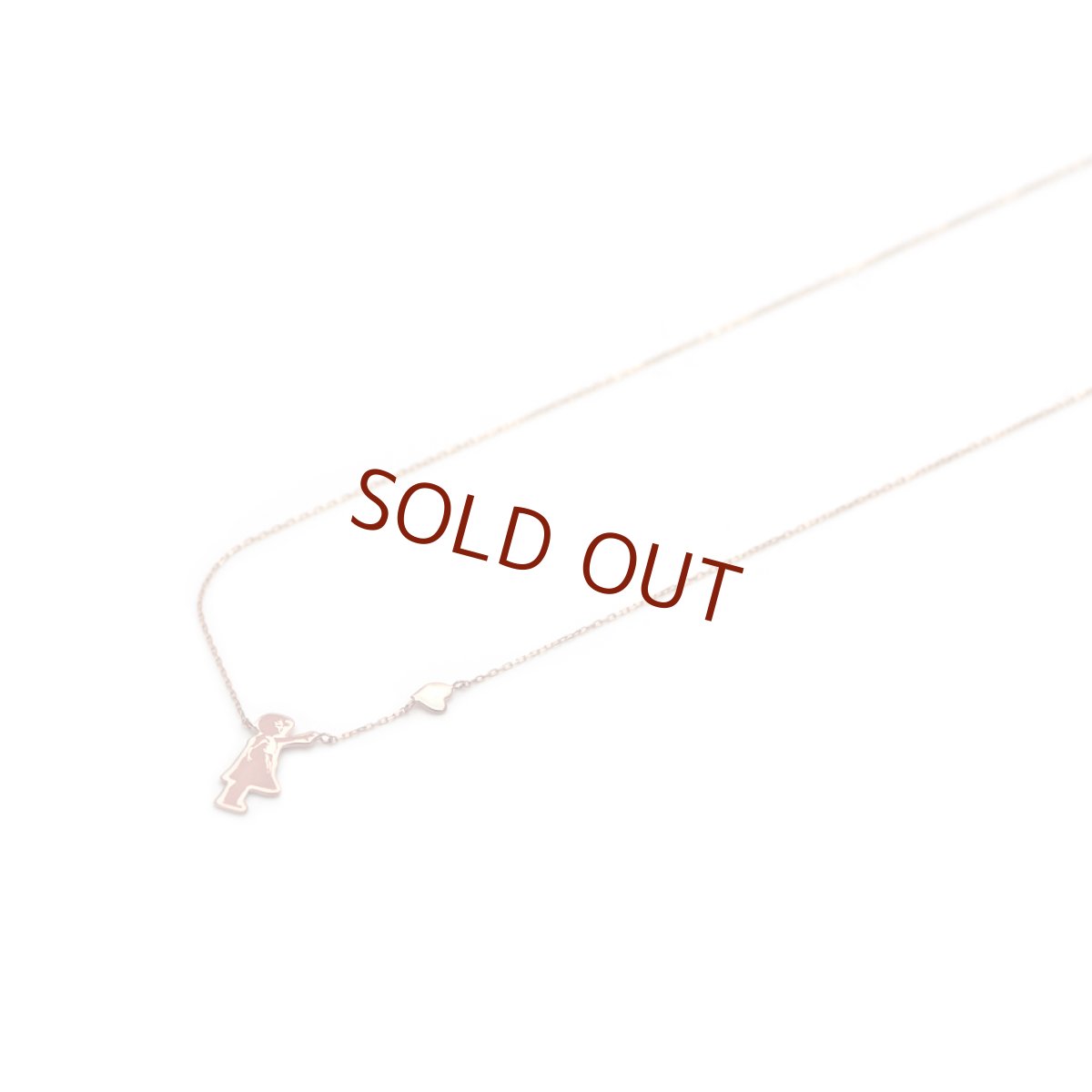 [ブランダライズド 公式コラボアクセサリー] Banksy "Balloon Girl" Necklace/バンクシー バルーンガールネックレス 【SERASTINY×BRANDALISED™】