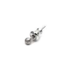 ハンドテクスチャー シルバー 925 ピアス 3mm玉【LEPUS | レプス】
