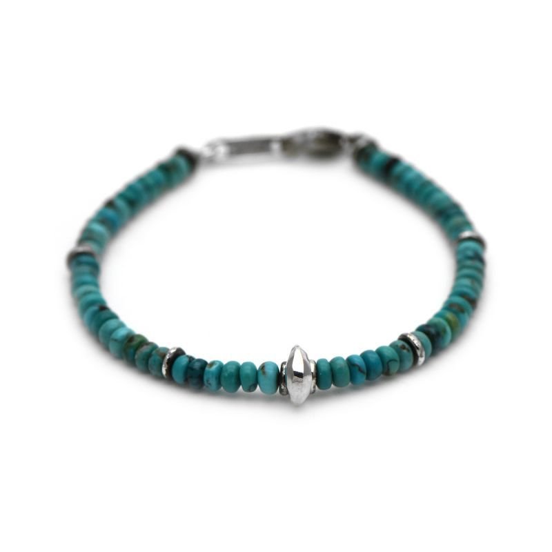 ストーンブレスレット ターコイズ 4mm幅【LEPUS | レプス】LEPUS