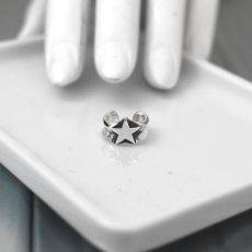 スター(星)モチーフ シルバーイヤーカフス【cooldust | クールダスト】スター 星 デザイン シルバー925 イヤーカフス【cooldust | クールダスト】