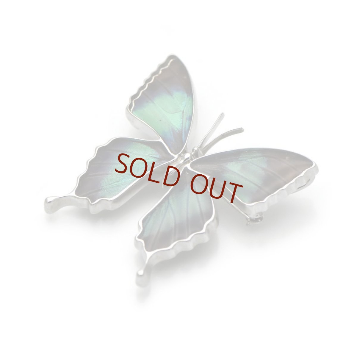 ドクソコパチェルビナ蝶 ブローチ兼ペンダント(シルバー)【Psyche|プシュケ】