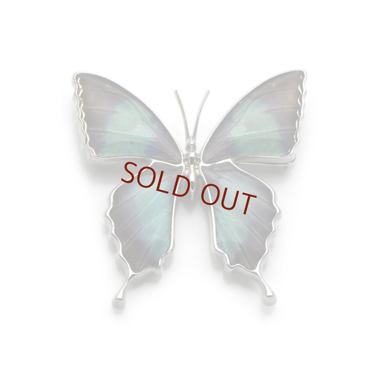 ドクソコパチェルビナ蝶 ブローチ兼ペンダント(シルバー)【Psyche|プシュケ】