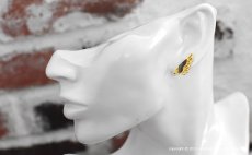 ドクソコパチェルビナ 蝶の翅 アンシンメトリー ピアス(ゴールド)【Psyche|プシュケ】