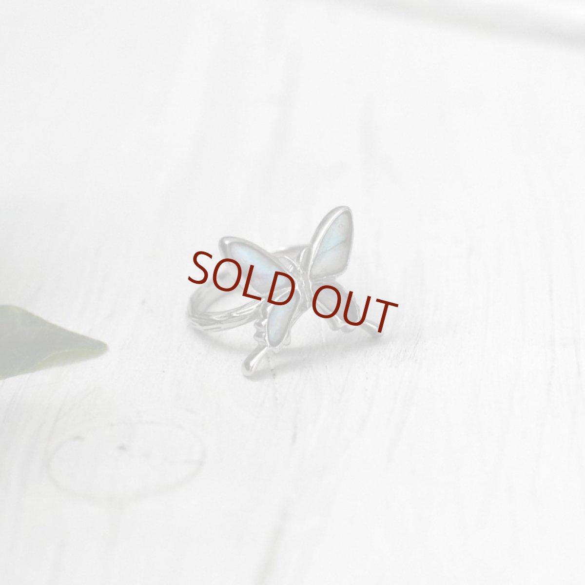 オーロラモルフォ 蝶の翅 リング (シルバー)【Psyche|プシュケ】