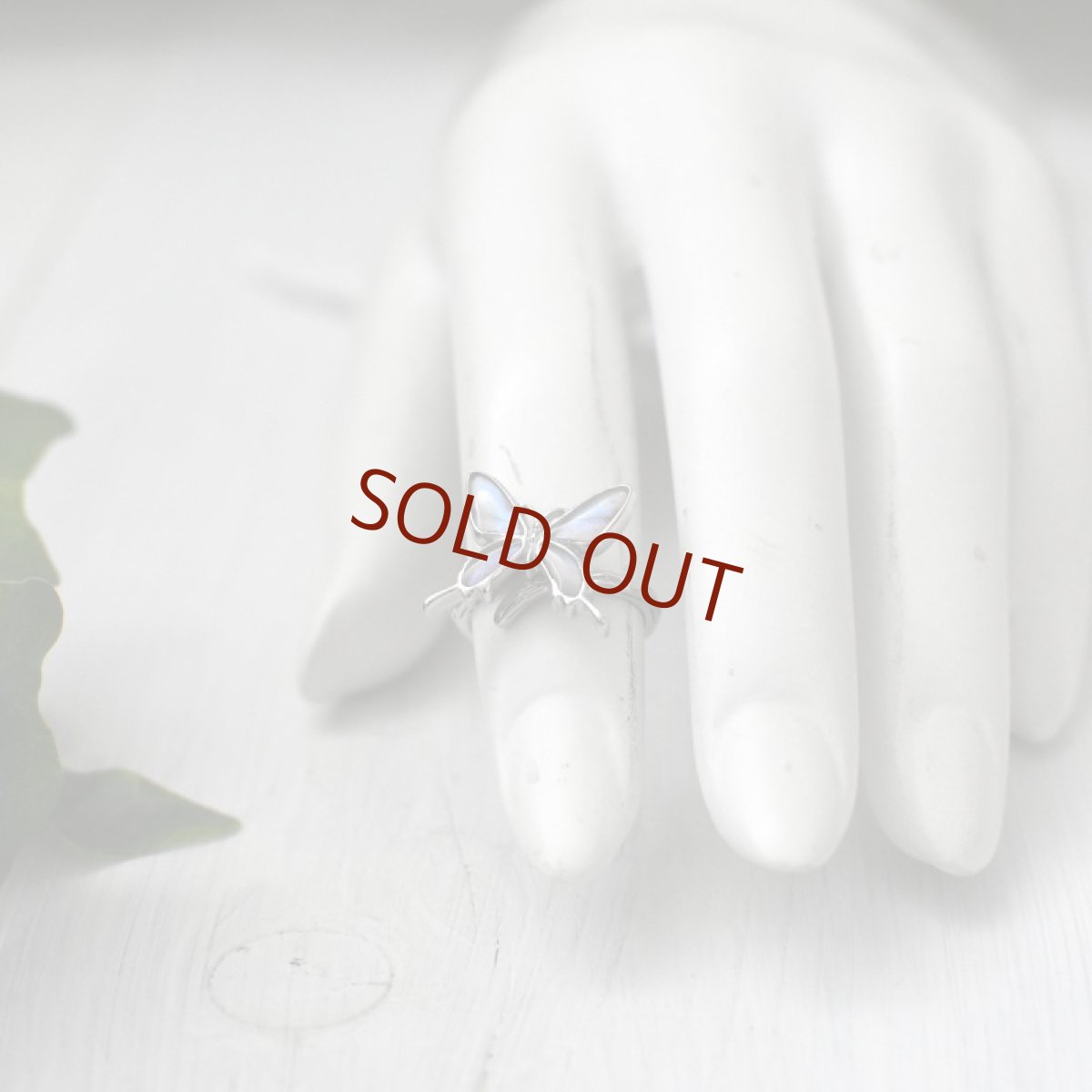 オーロラモルフォ 蝶の翅 リング (シルバー)【Psyche|プシュケ】