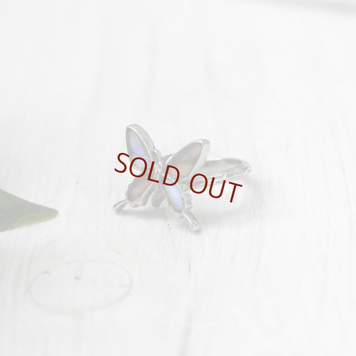 オーロラモルフォ 蝶の翅 リング (シルバー)【Psyche|プシュケ】