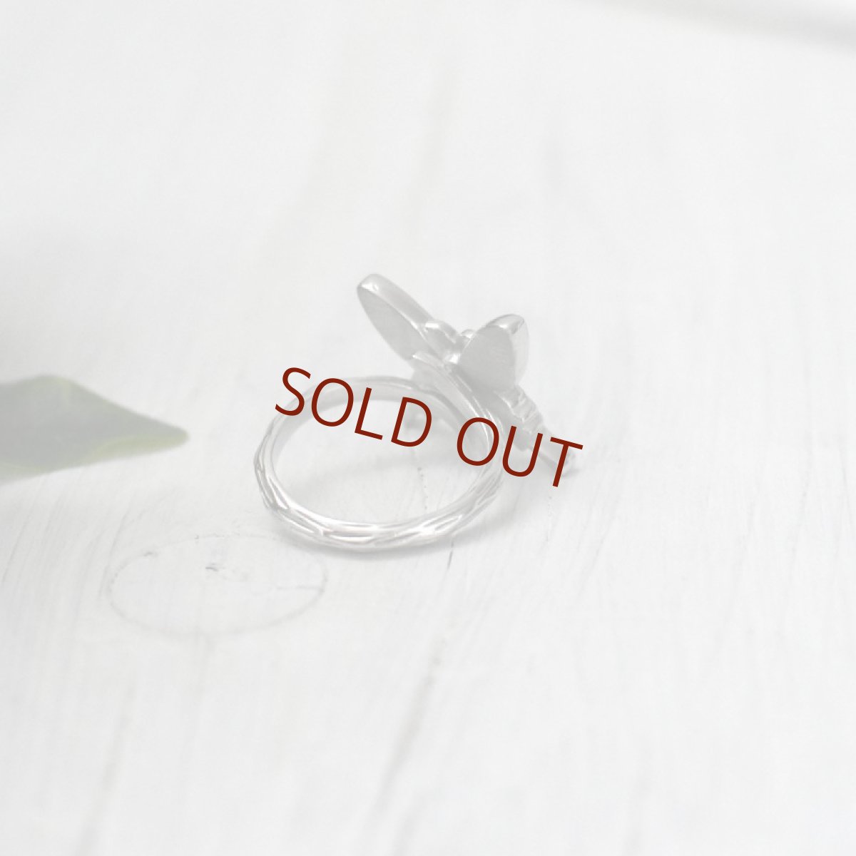 オーロラモルフォ 蝶の翅 リング (シルバー)【Psyche|プシュケ】