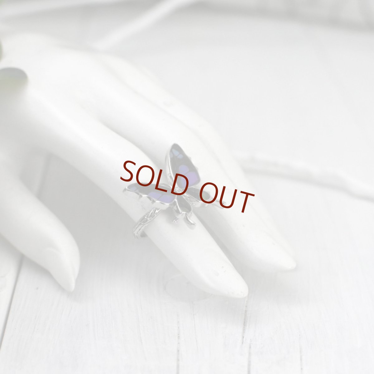 ミイロタイマイ 蝶の翅 リング (シルバー)【Psyche|プシュケ】