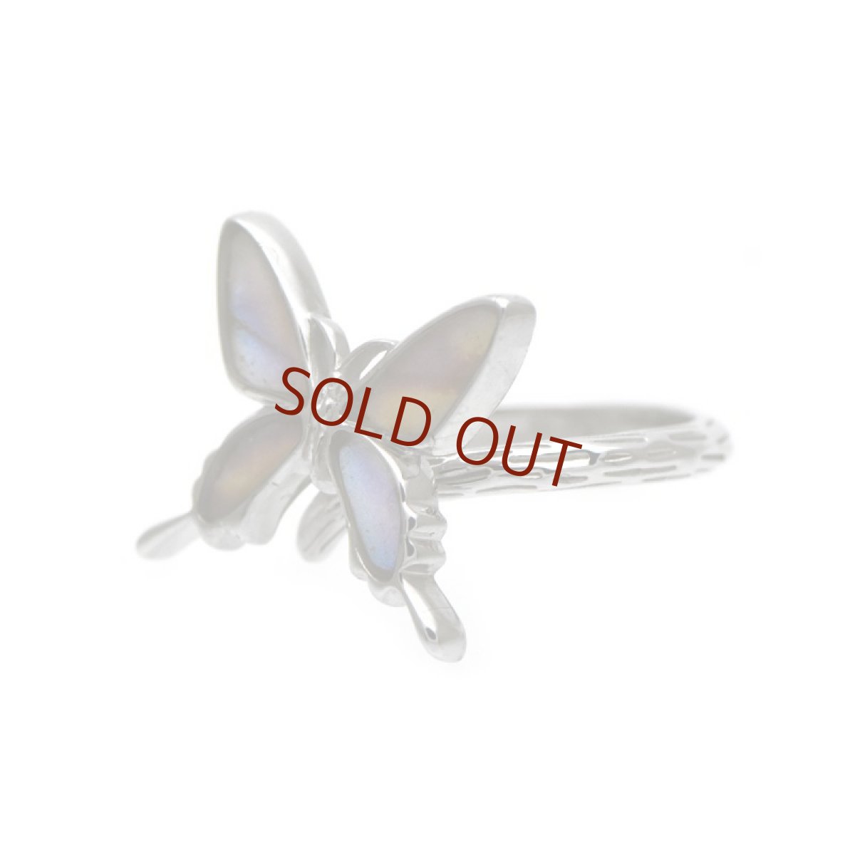 オーロラモルフォ 蝶の翅 リング (シルバー)【Psyche|プシュケ】