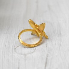 ドクソコパチェルビナ 蝶の翅 リング (ゴールド)【Psyche|プシュケ】