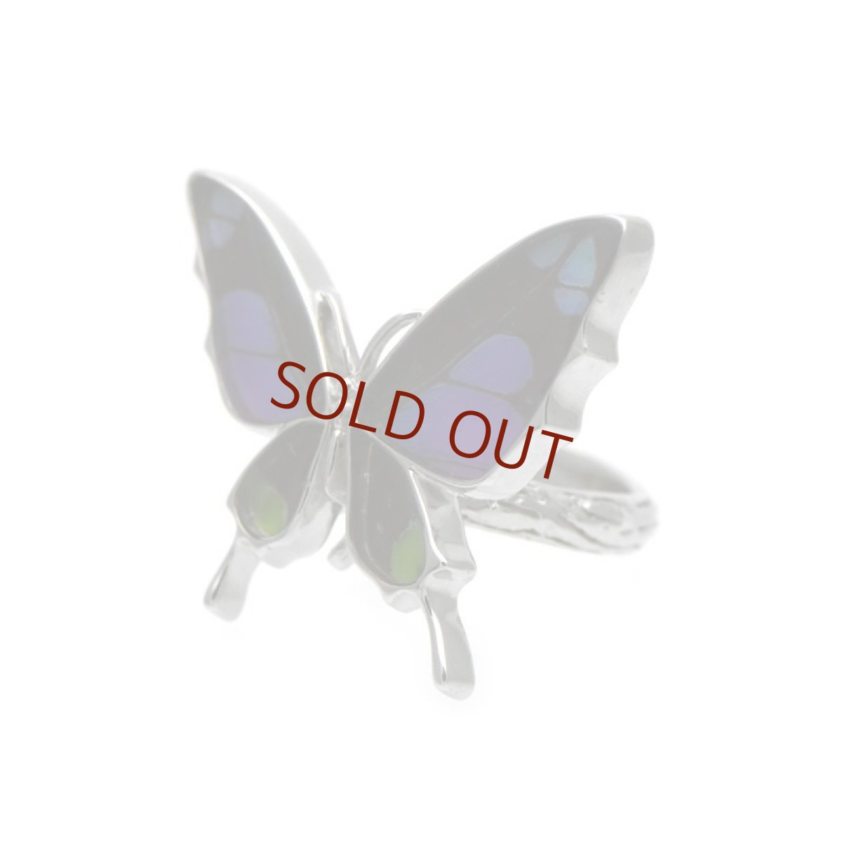 ミイロタイマイ 蝶の翅 リング (シルバー)【Psyche|プシュケ】