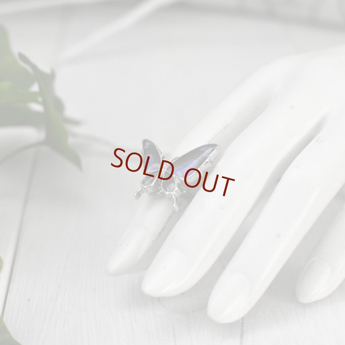 ミイロタイマイ 蝶の翅 リング (シルバー)【Psyche|プシュケ】