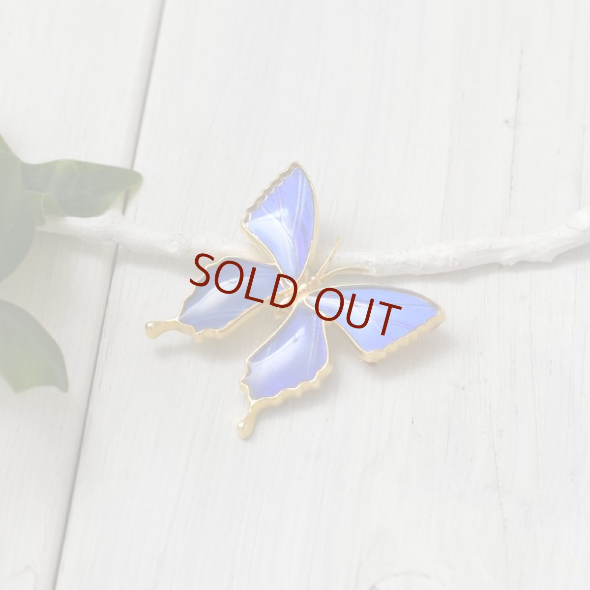 カキカモルフォ 蝶 ブローチ兼ペンダント(ゴールド)【Psyche|プシュケ】