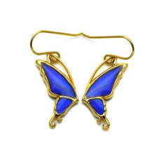 カキカモルフォ 蝶の翅 片耳 ピアス (ゴールド) [両耳]【Psyche|プシュケ】