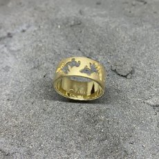 金魚 指飾り 和柄 シルバー925 リング (ゴールド)【KANAME | 金目】