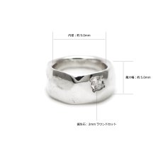 ベビーリング ミラーカット デザイン silver925 [誕生石] [チェーン付き]【LEPUS | レプス】