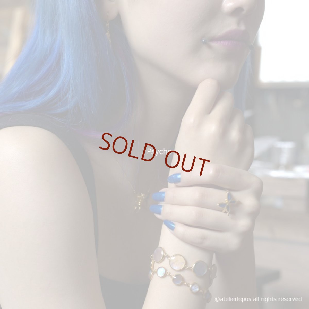 カキカモルフォ 蝶の翅 リング (ゴールド)【Psyche|プシュケ】