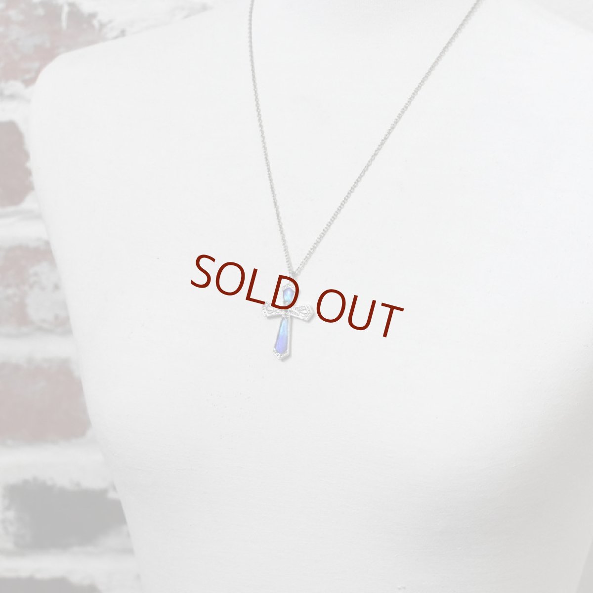 タミラスムラサキシジミ 蝶の翅 クロス シルバー925 ペンダント ネックレス【Psyche|プシュケ】