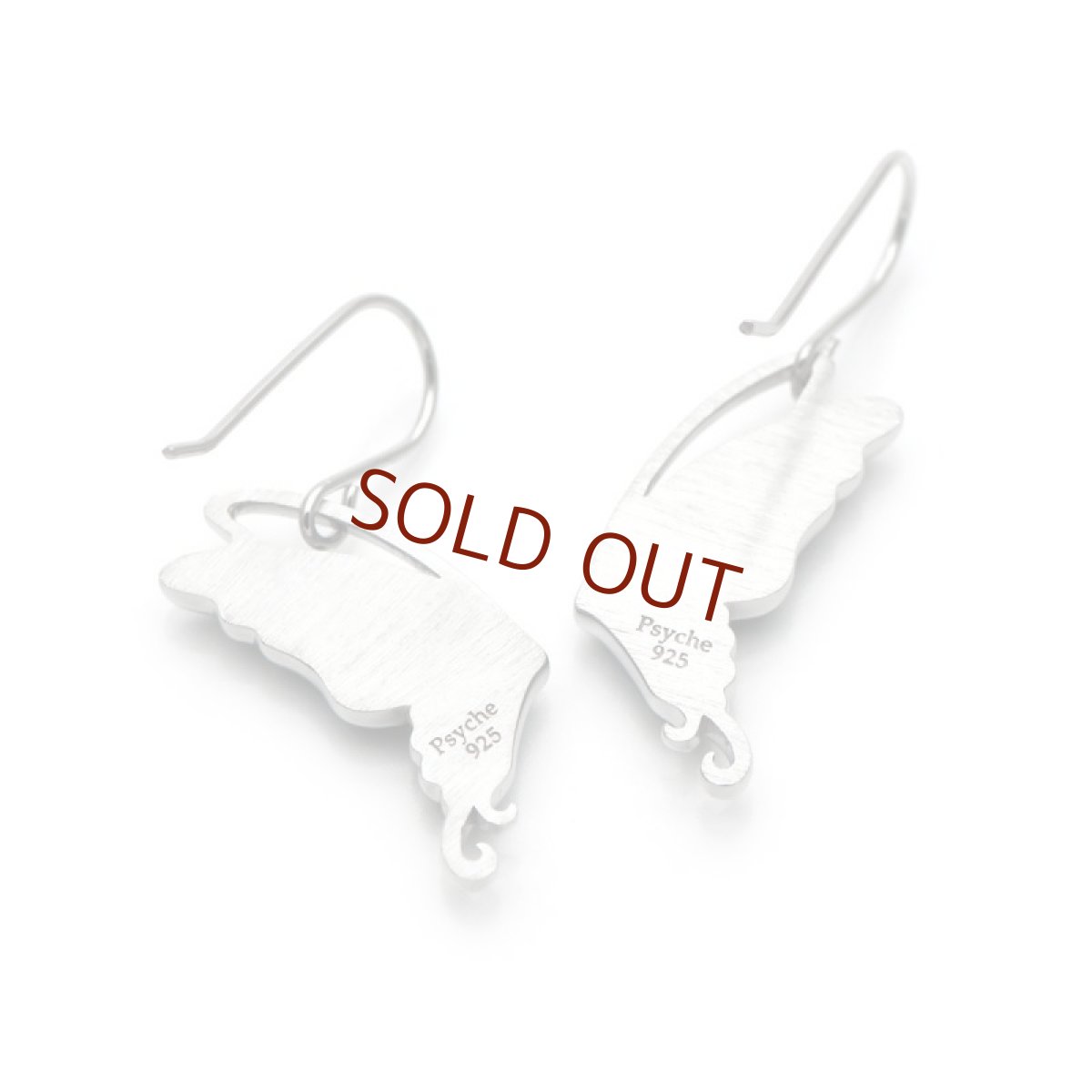 タミラスムラサキシジミ 蝶の翅 シルバー925 ピアス [両耳]【Psyche|プシュケ】