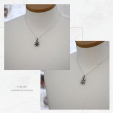 七芒星 デザイン シルバー925 ペンダント ネックレス [誕生石]【cooldust | クールダスト】