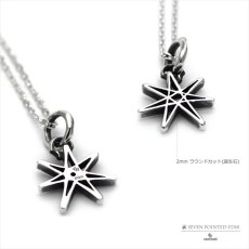 七芒星 デザイン シルバー925 ペンダント ネックレス [誕生石]【cooldust | クールダスト】