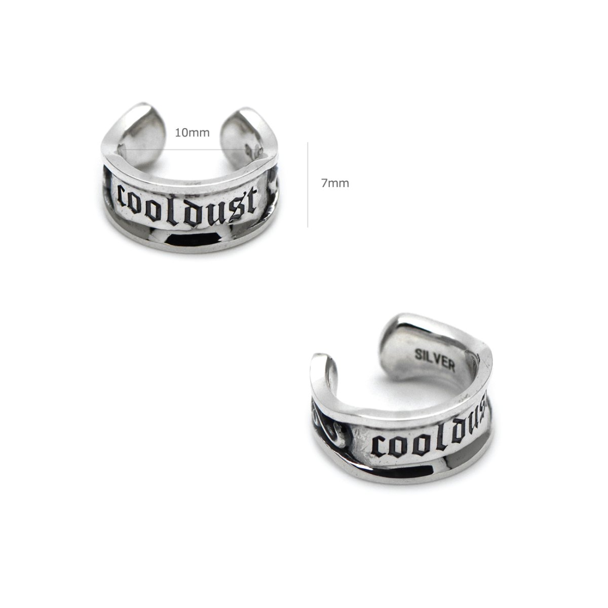 ブランド ロゴ シルバー925 イヤーカフ【cooldust | クールダスト】