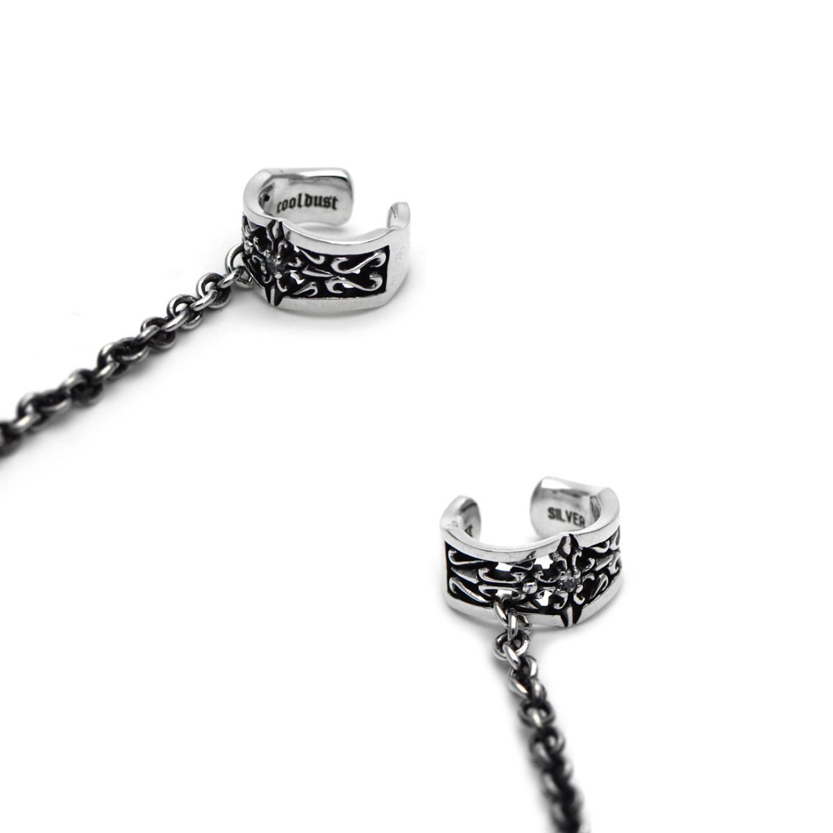 シスルクロス デザイン シルバー925 イヤーカフ[誕生石]【cooldust | クールダスト】