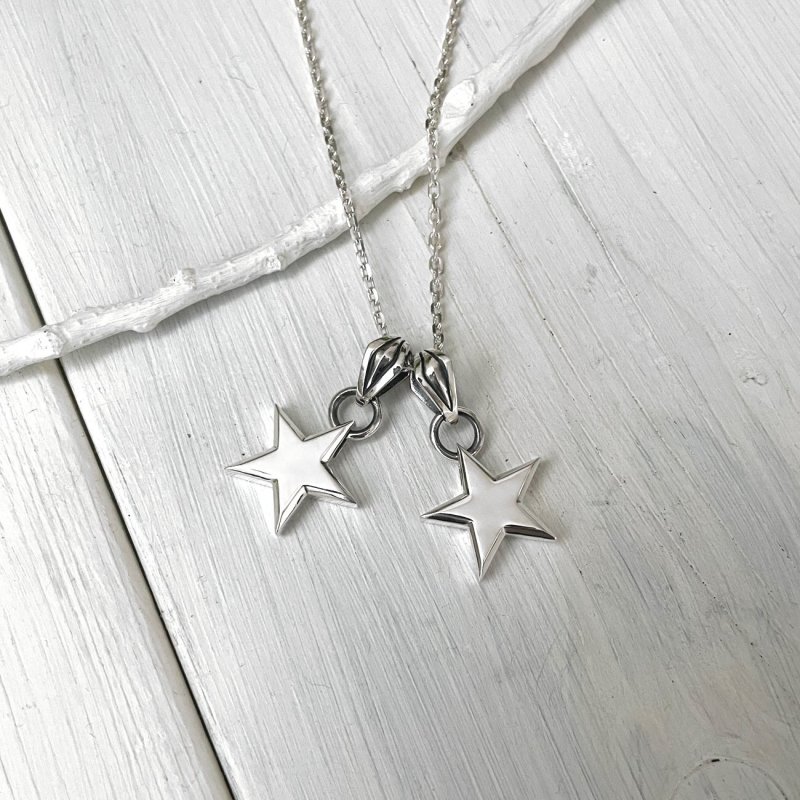 スター 星 モチーフ シルバー 925 ペンダント ネックレス【cooldust
