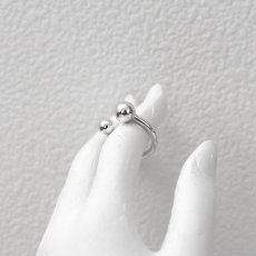 Silver Two Pearls Ring / シルバー 2 パール リング 指輪 シルバー925【it's 12 midnight Original | イッツトゥエルヴミッドナイト】